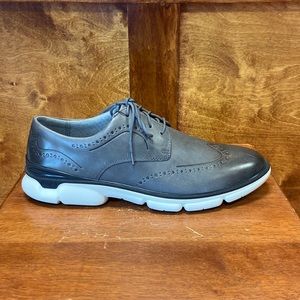 Gray Wingtip Casual Shoes